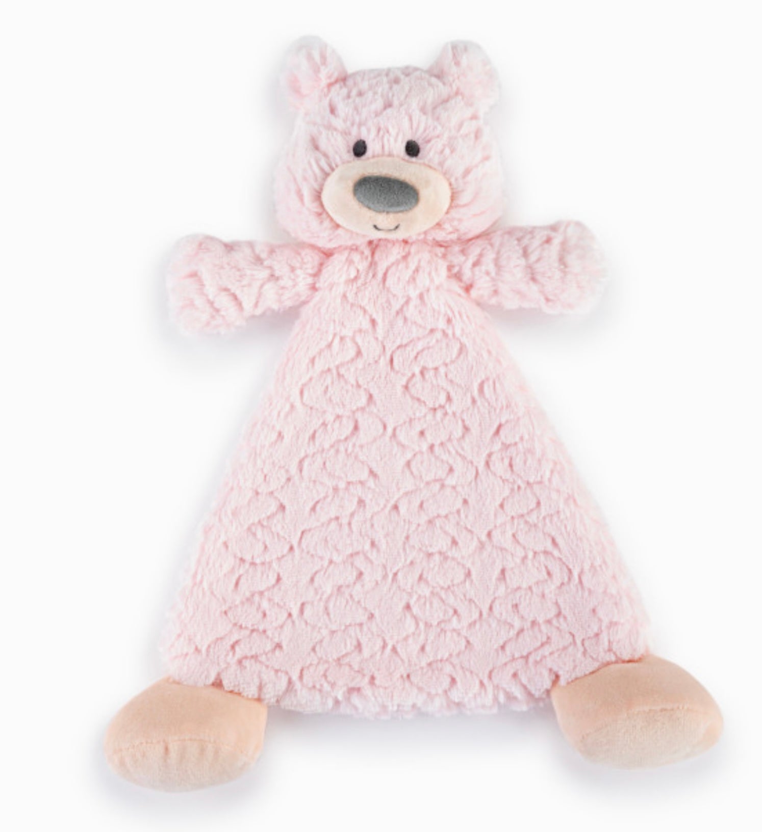 Pink bear rattle lovey