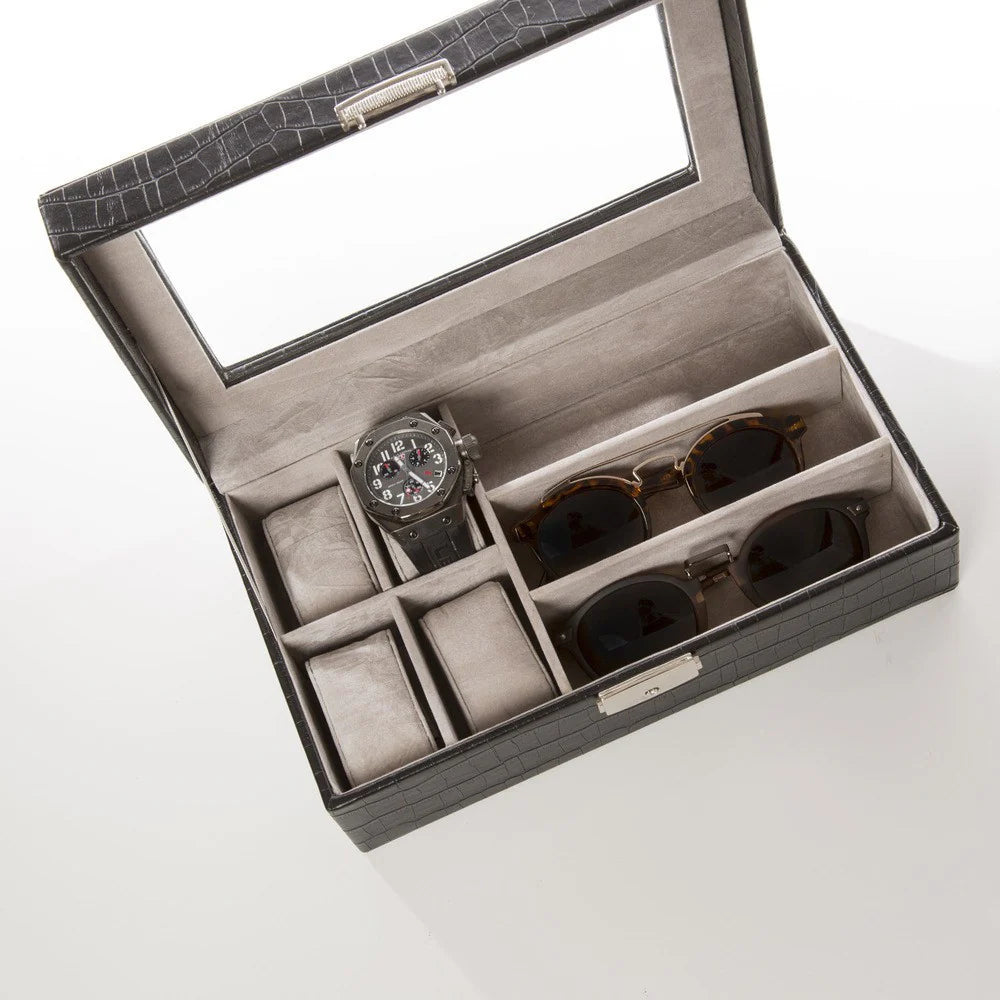 Coffret Watch It personnalisé - Croco noir