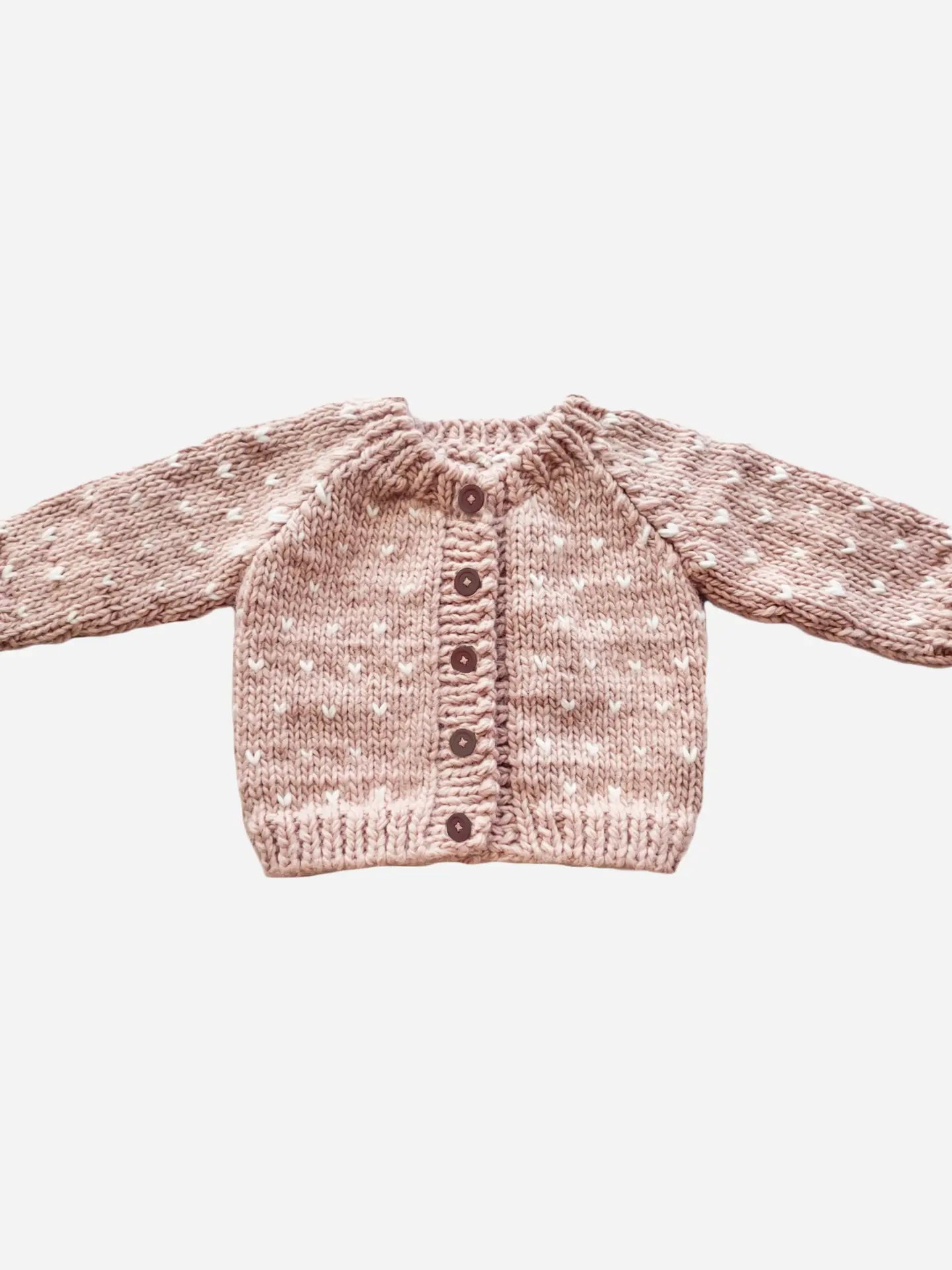 Sawyer heart baby Cardigan