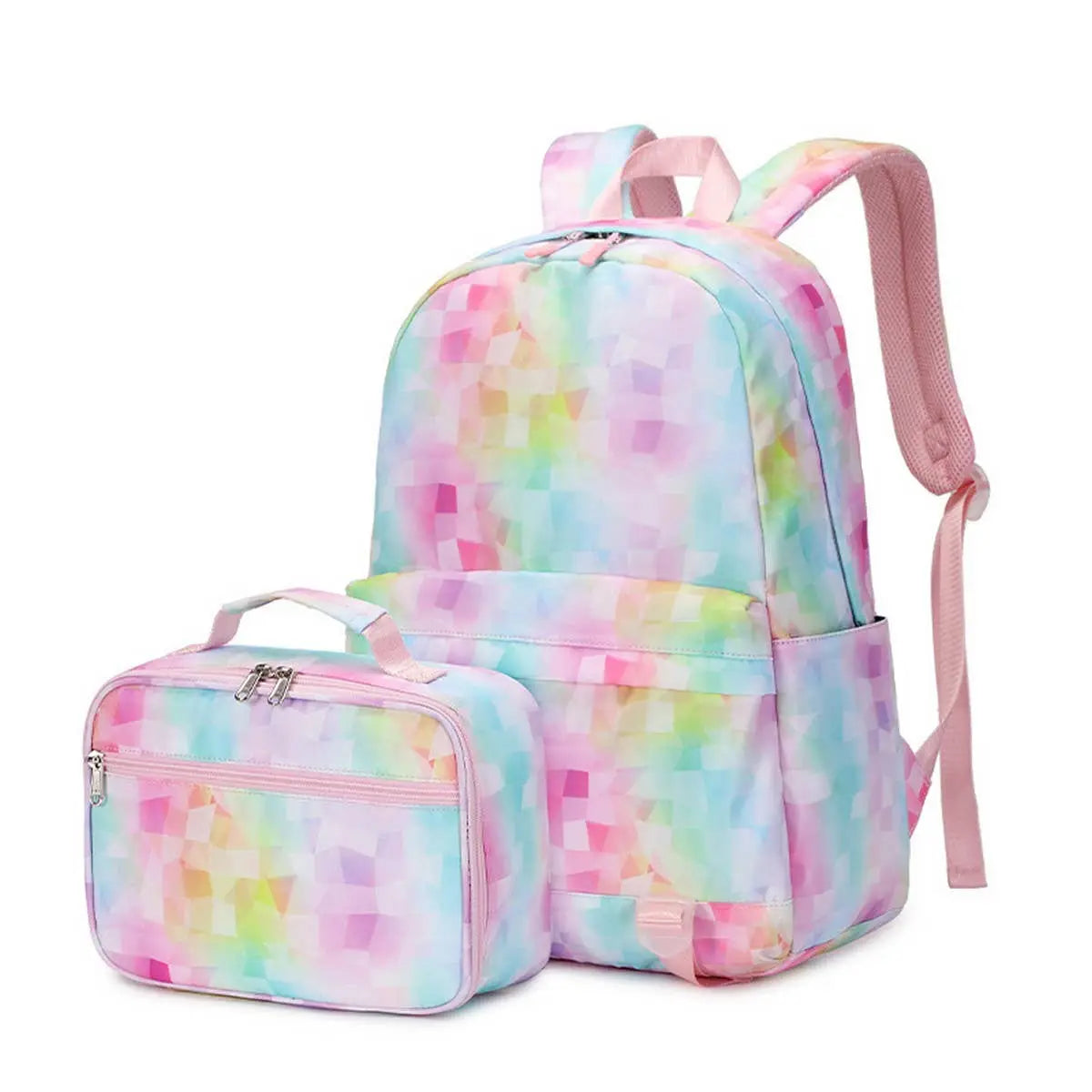Waterproof Backpack 2 piece set - multicolor