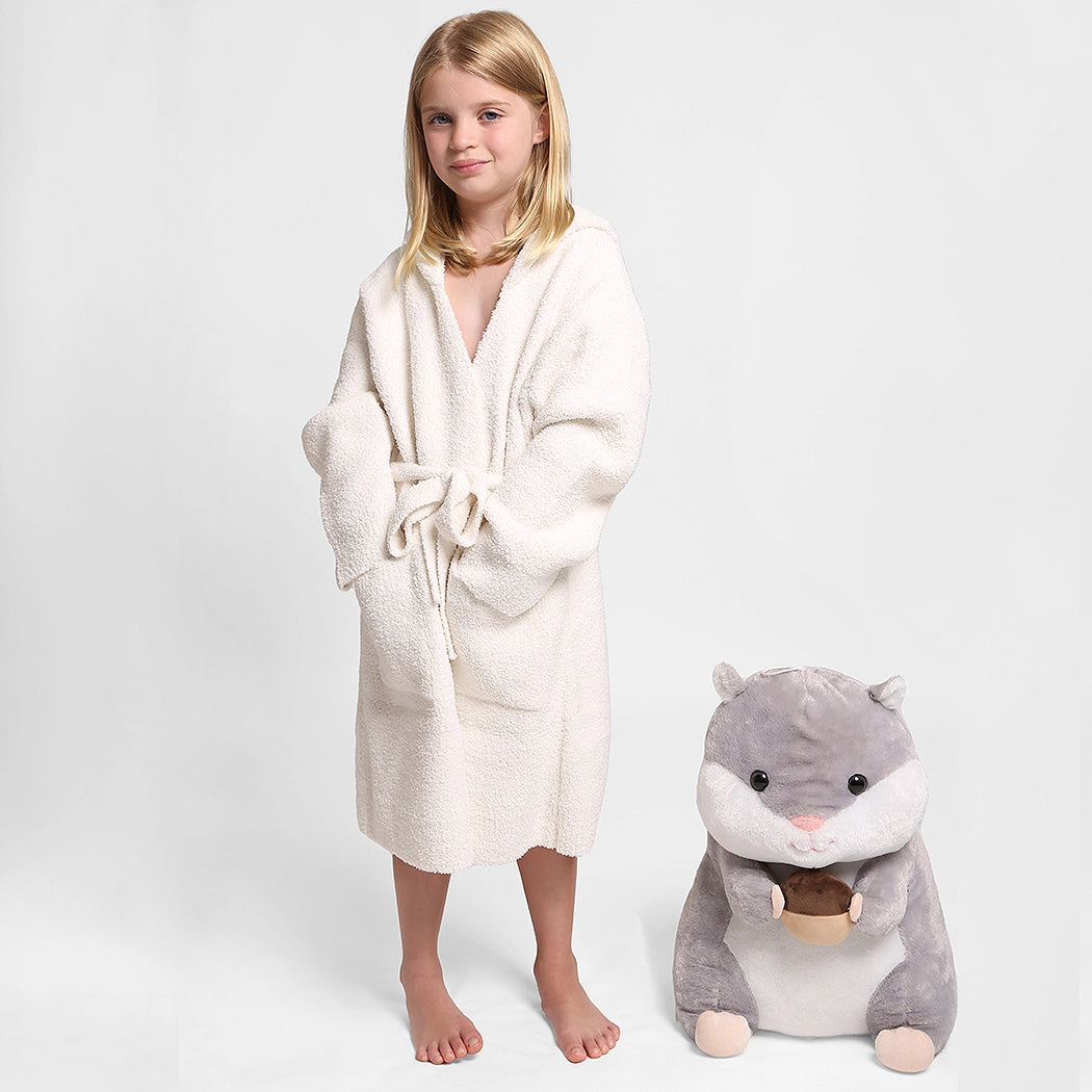 Children'S Luxury Soft Hooded Robe