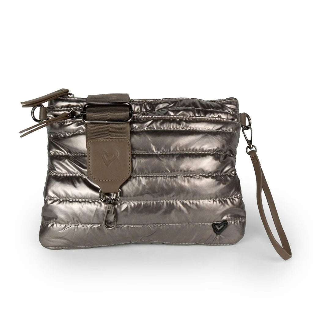 DELTA 2.0 LARGE PUFFER BELT/CROSSBODY BAG - Bronze