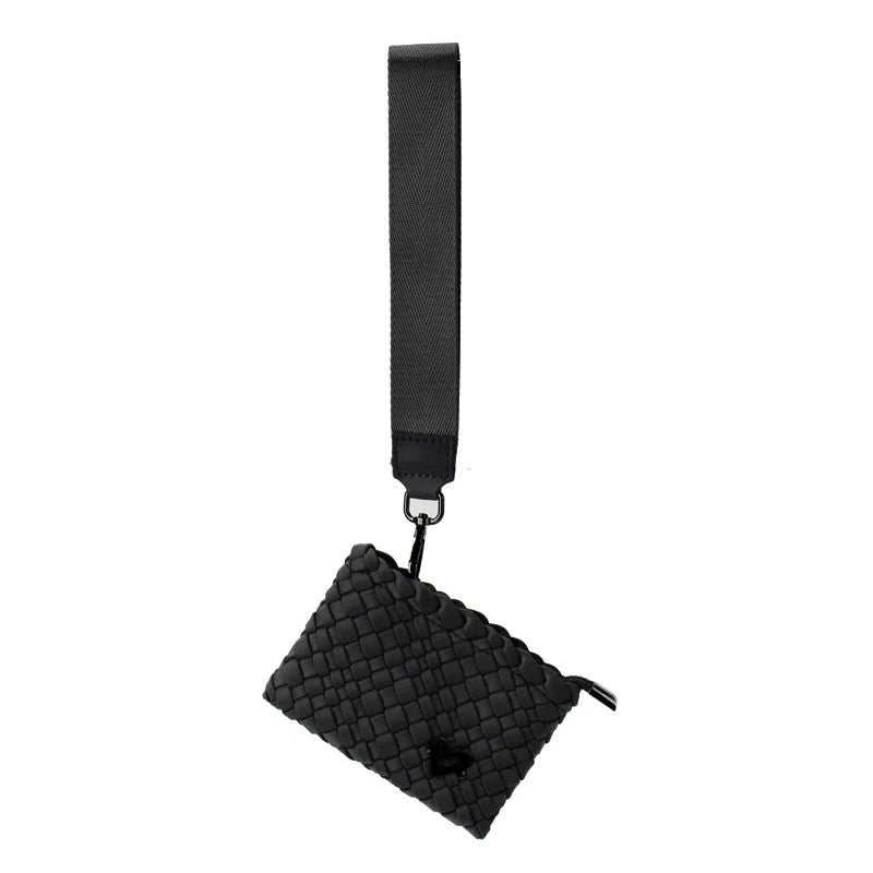 WINDSOR CARD CASE/WRISTLET- black