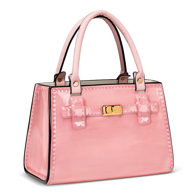 Handbag vase - pink