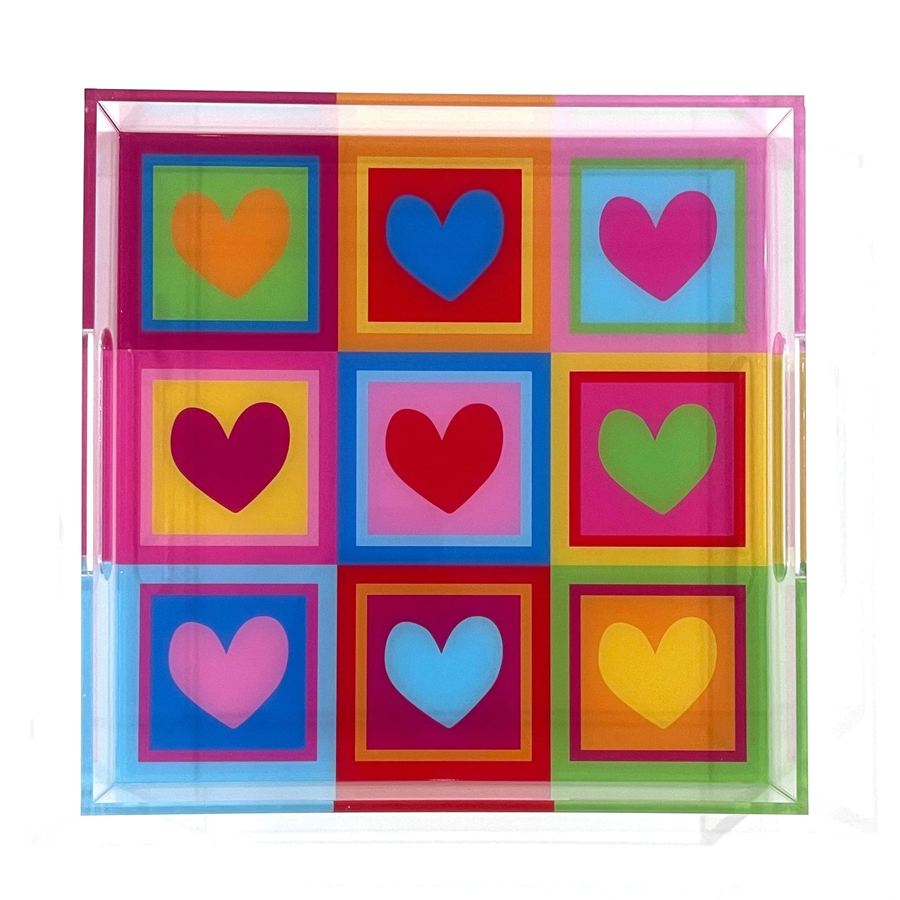 Acrylic Tray - Colourful Love