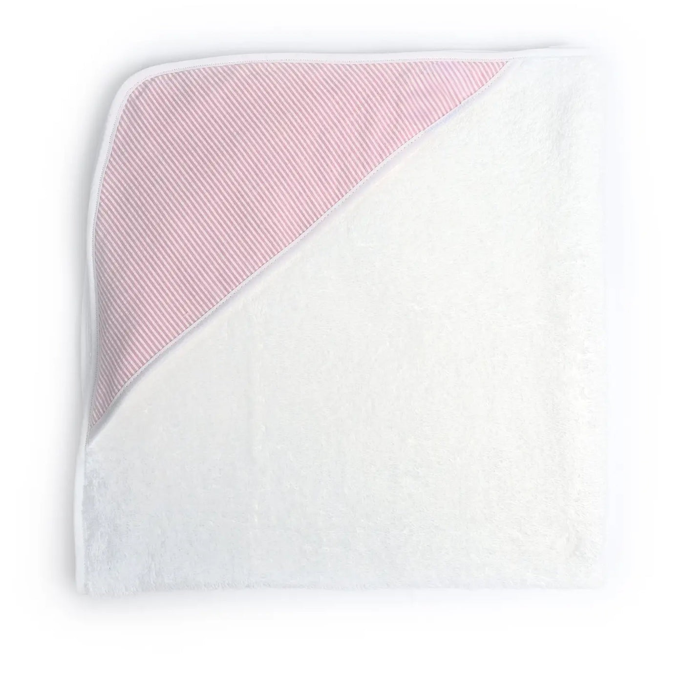 personalized Pink Seersucker Hooded baby Towel