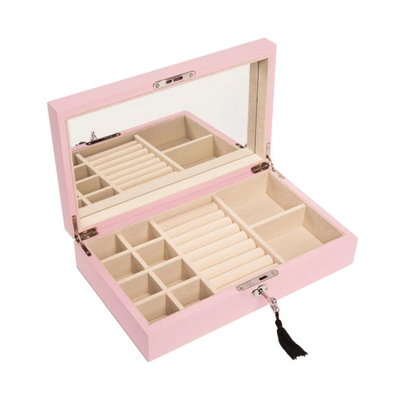 Single Hinged Jewelry Box - Pink