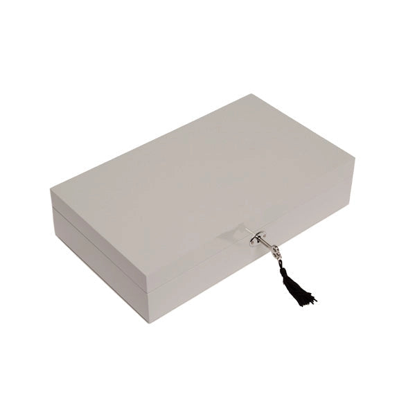 Single Hinged Jewelry Box - Silver