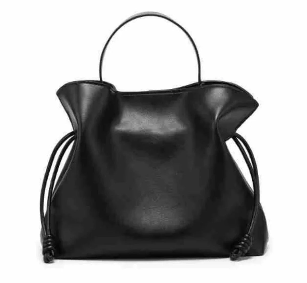 Vegan leather handbag - black