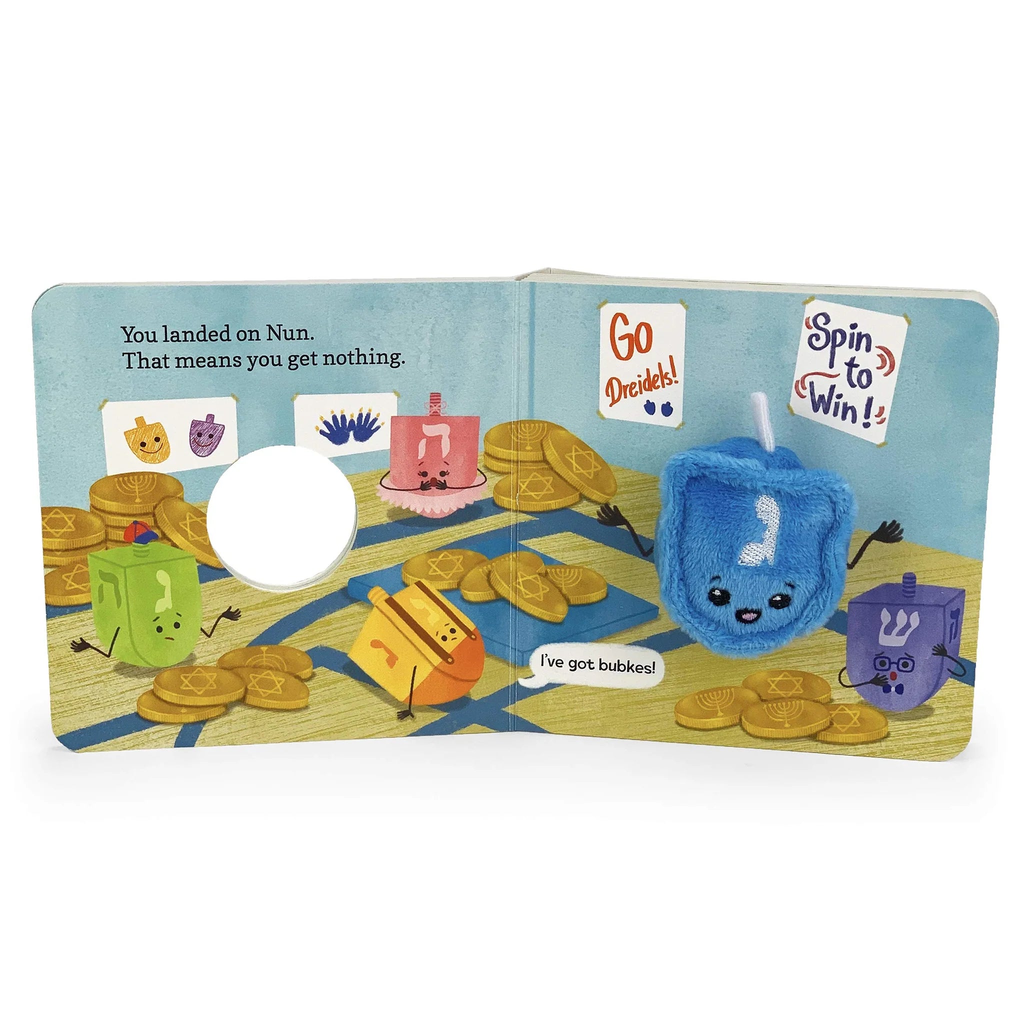 Happy Hanukkah, Little Dreidel Finger puppet book