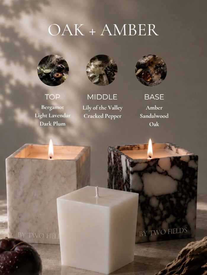 Oak & Amber - 9oz Candle Refill