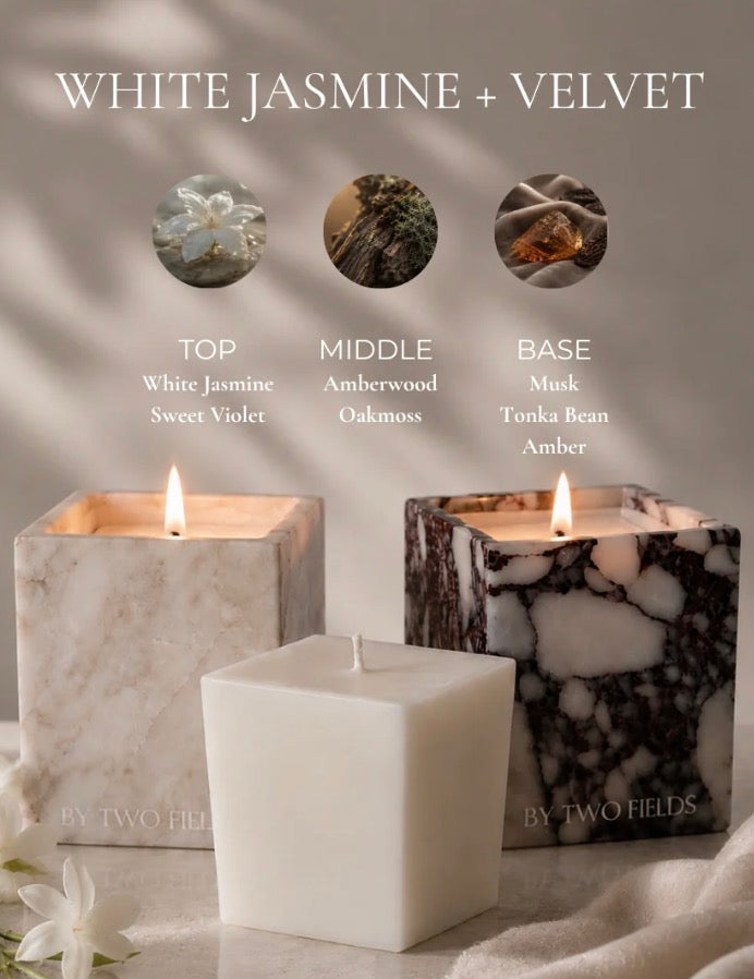 White Jasmine & Velvet - 9oz Candle Refill