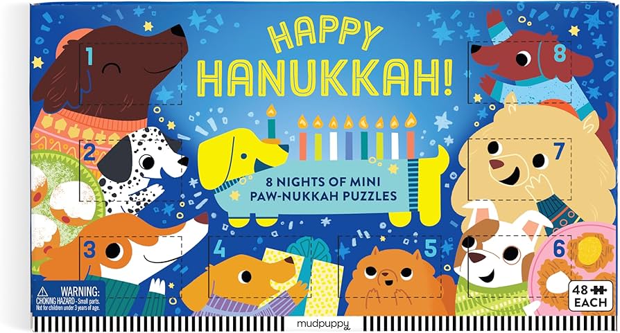 Happy Hanukkah! 8 Nights of Mini Paw-nukkah Puzzles