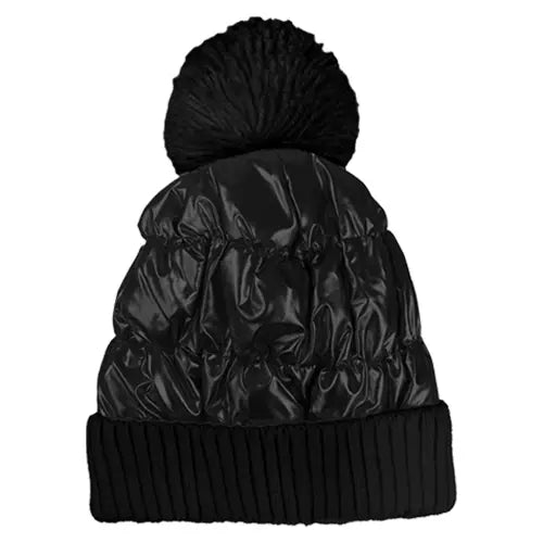 Fleece lined puffer hat