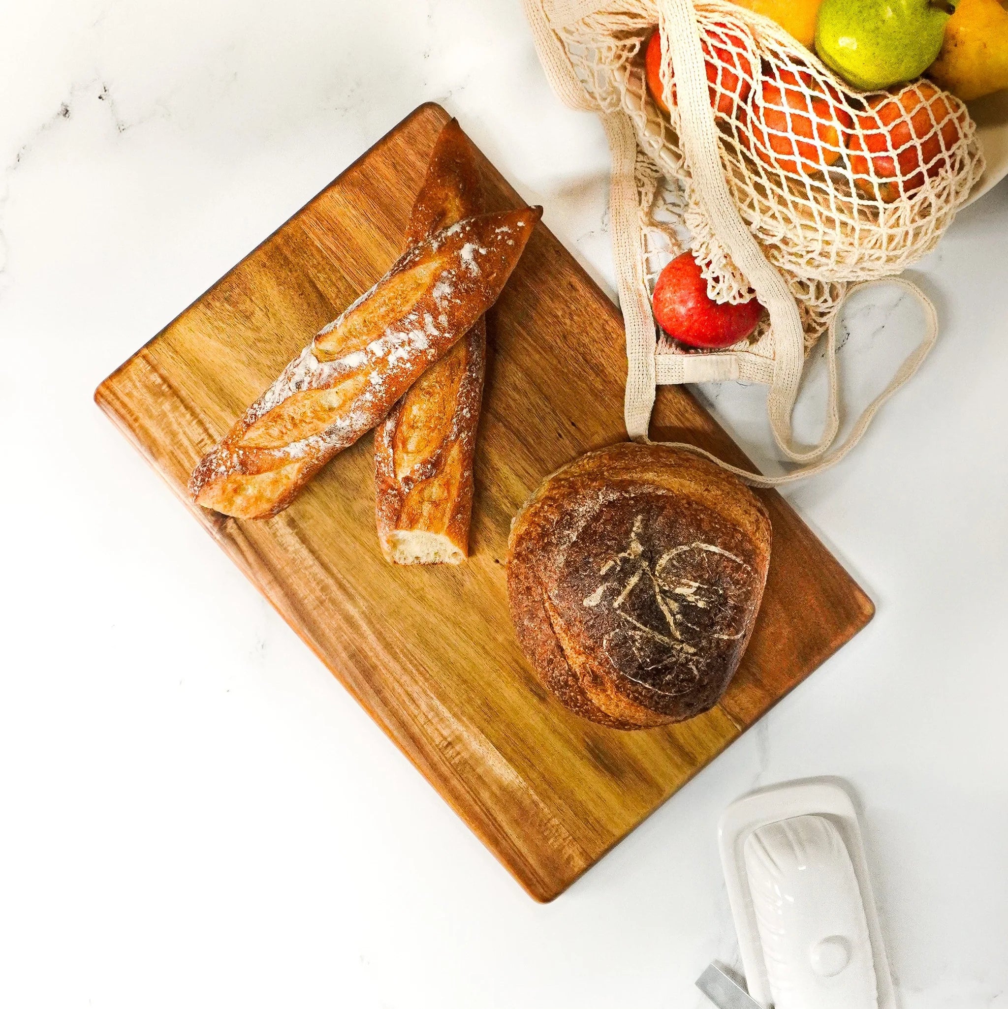 Acacia wood bread board