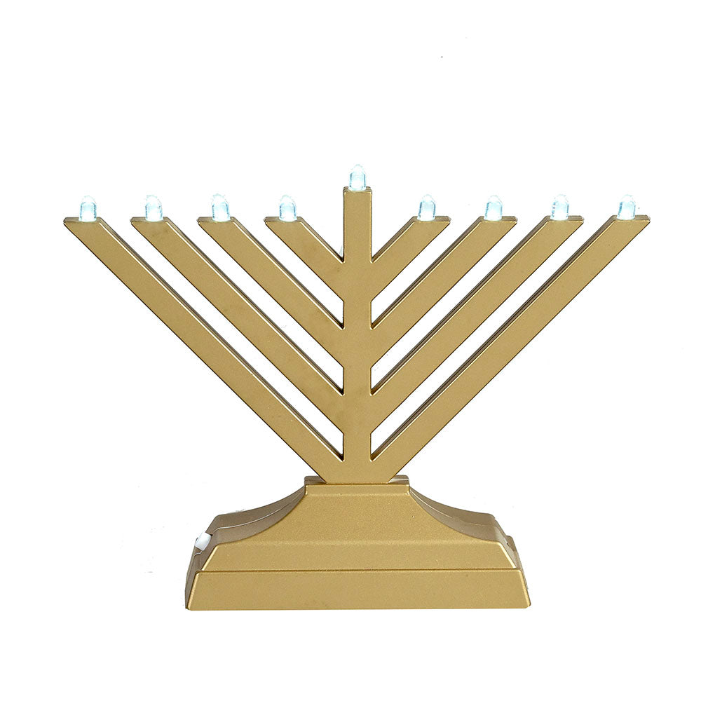 rambam led go menorah - gold