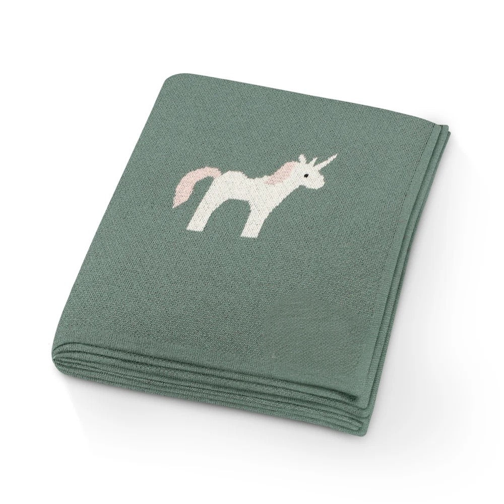 Personalized Blanket - Sage Unicorn