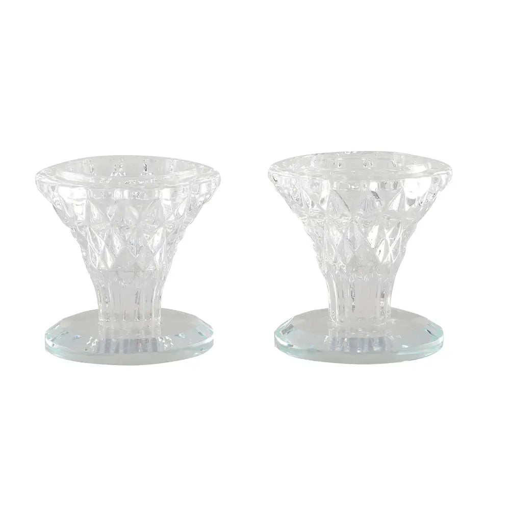 Crystal Candle Holder - Set of Two