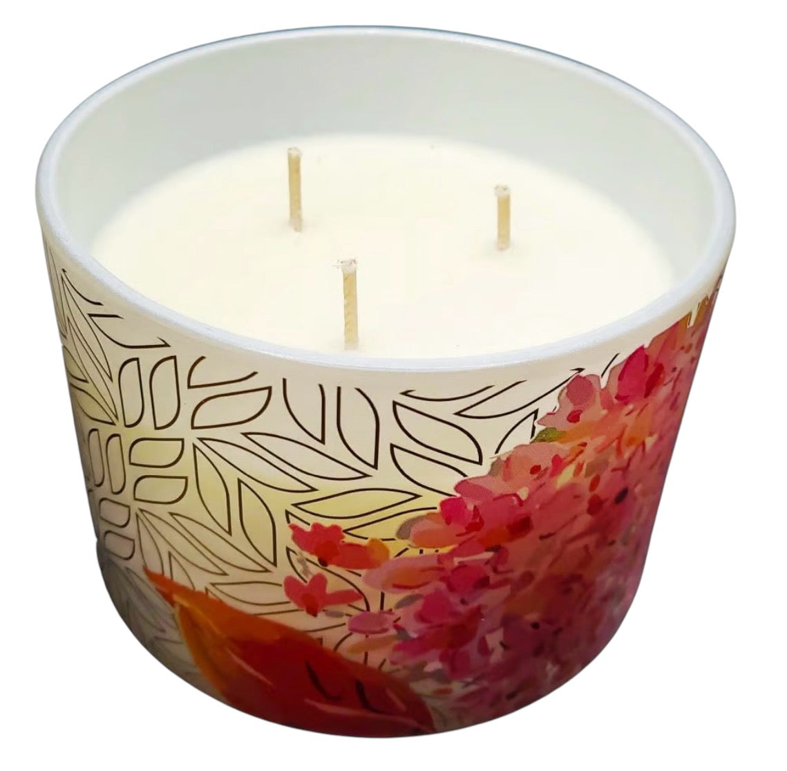 15oz Dish Candle - pink petals