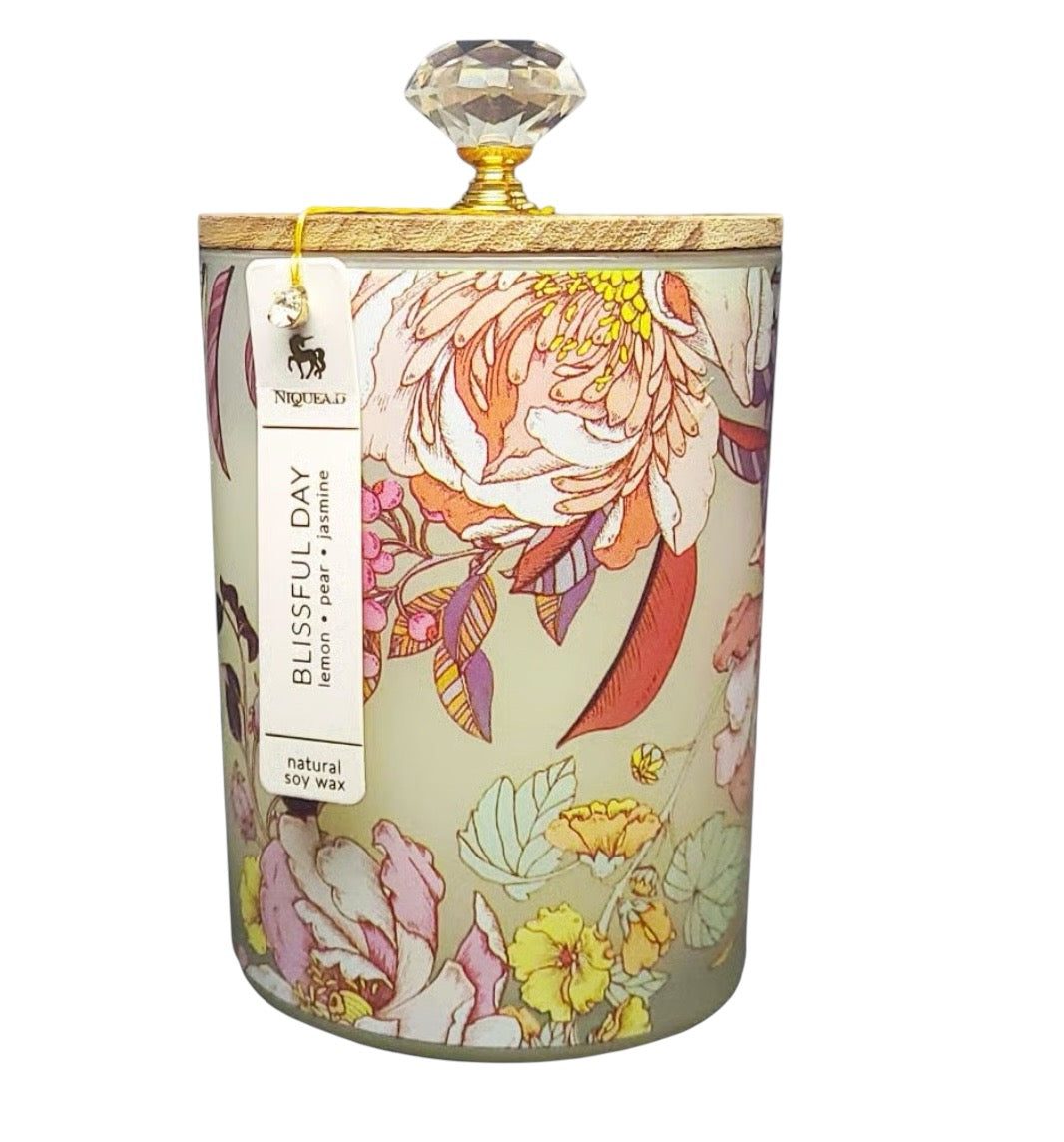 Bougie cylindrique de 16 oz – Journée bienheureuse