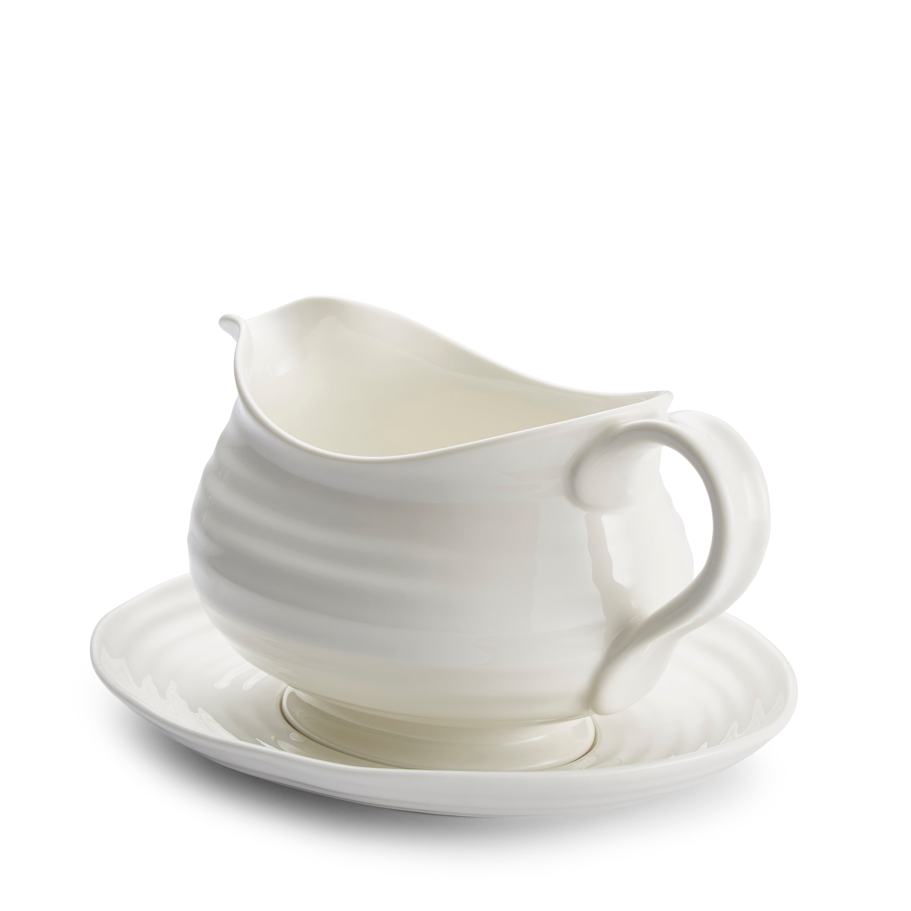 Sophie Conran White Gravy Boat and Stand