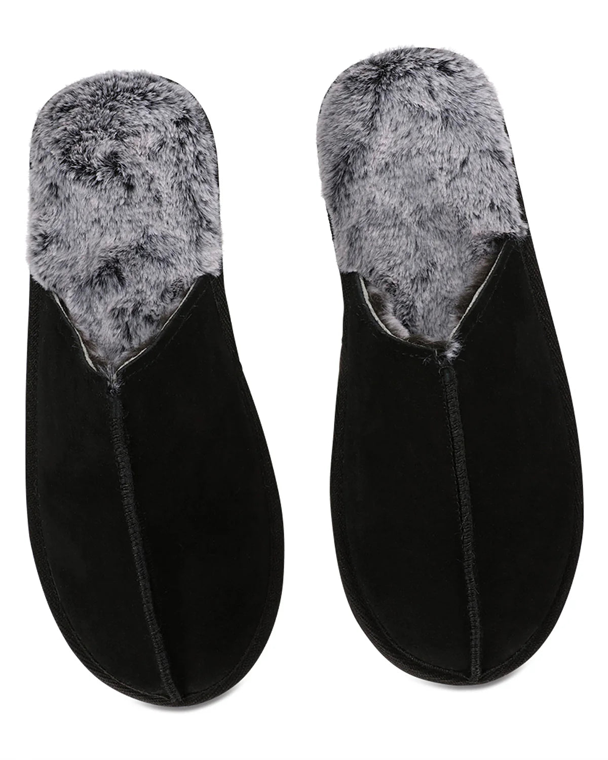 MEN'S MEMORY FOAM TRUE SUEDE PLUSH SLIPPERS