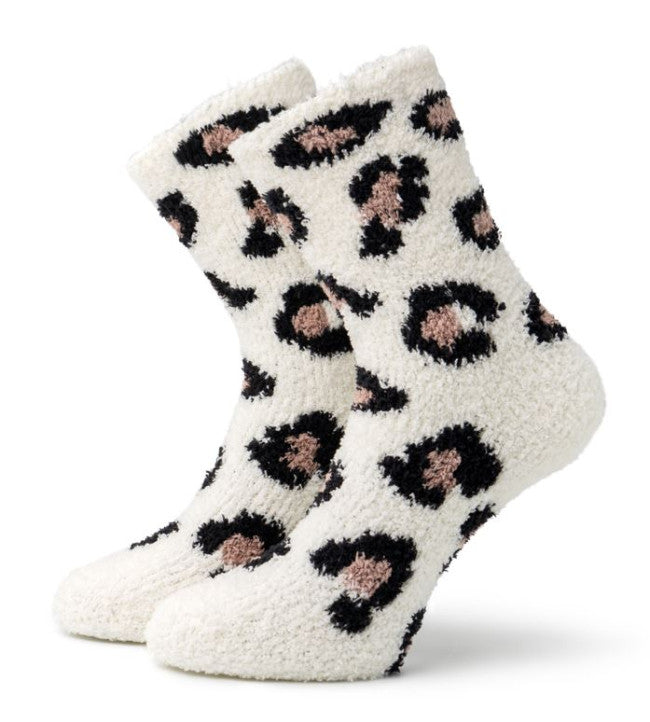 Hello Mello Cat Nap Lounge Socks - White