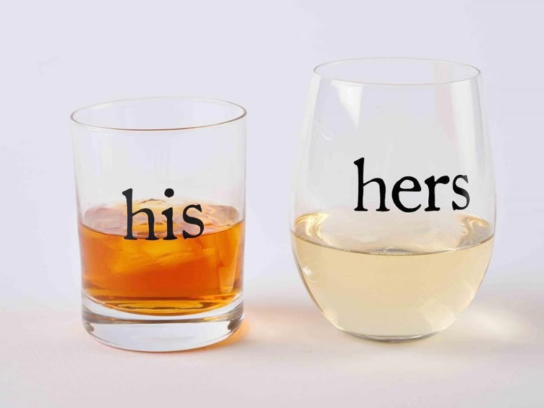 HIS & HERS GLASS SET