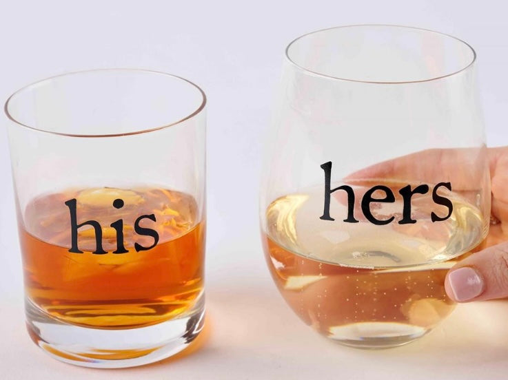 HIS & HERS GLASS SET