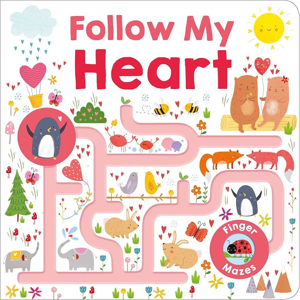 Maze book: follow my heart