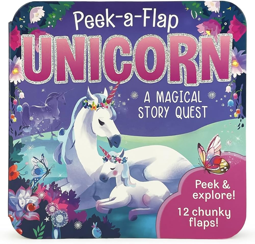 Peek-a-flap unicorn