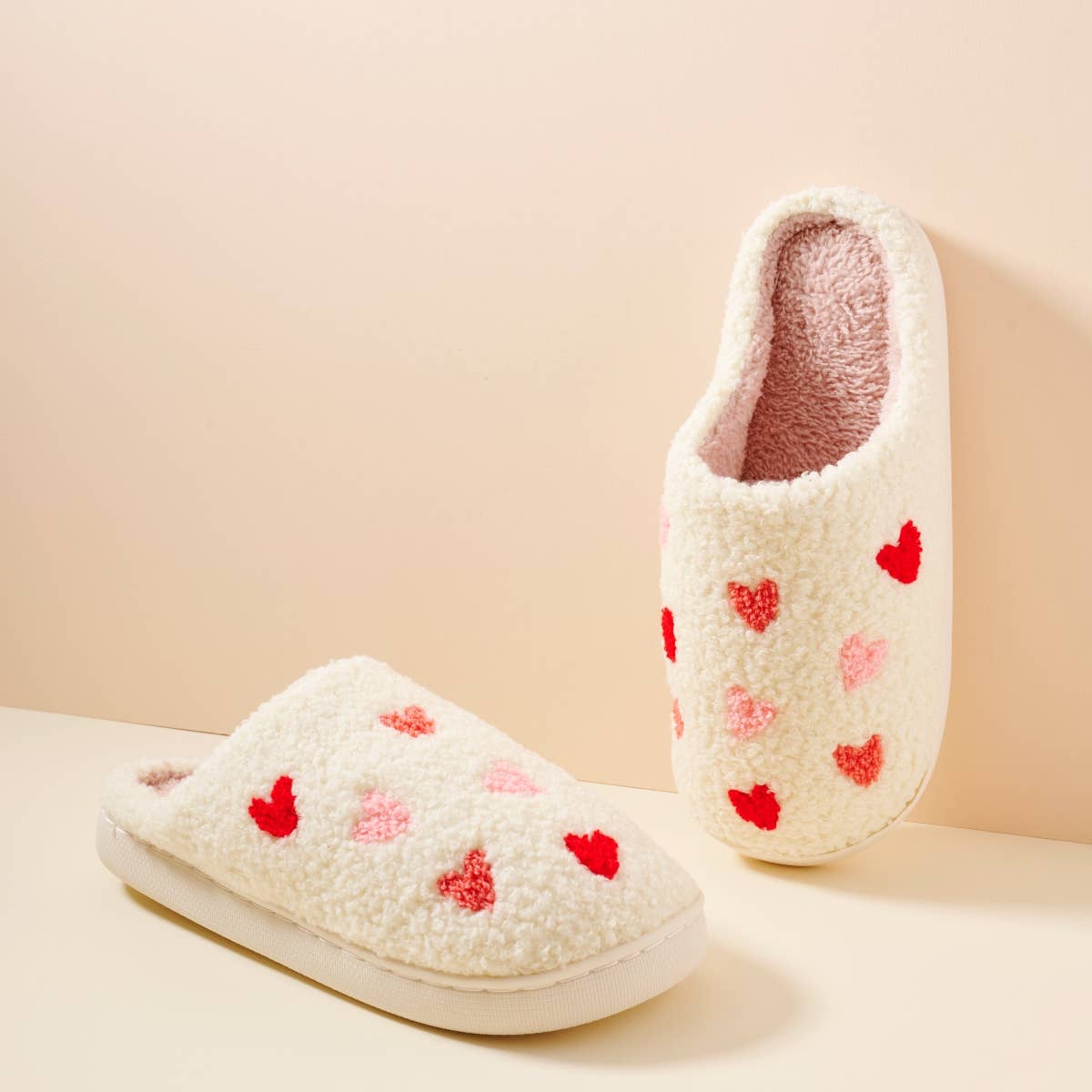 Multi Hearts Slippers