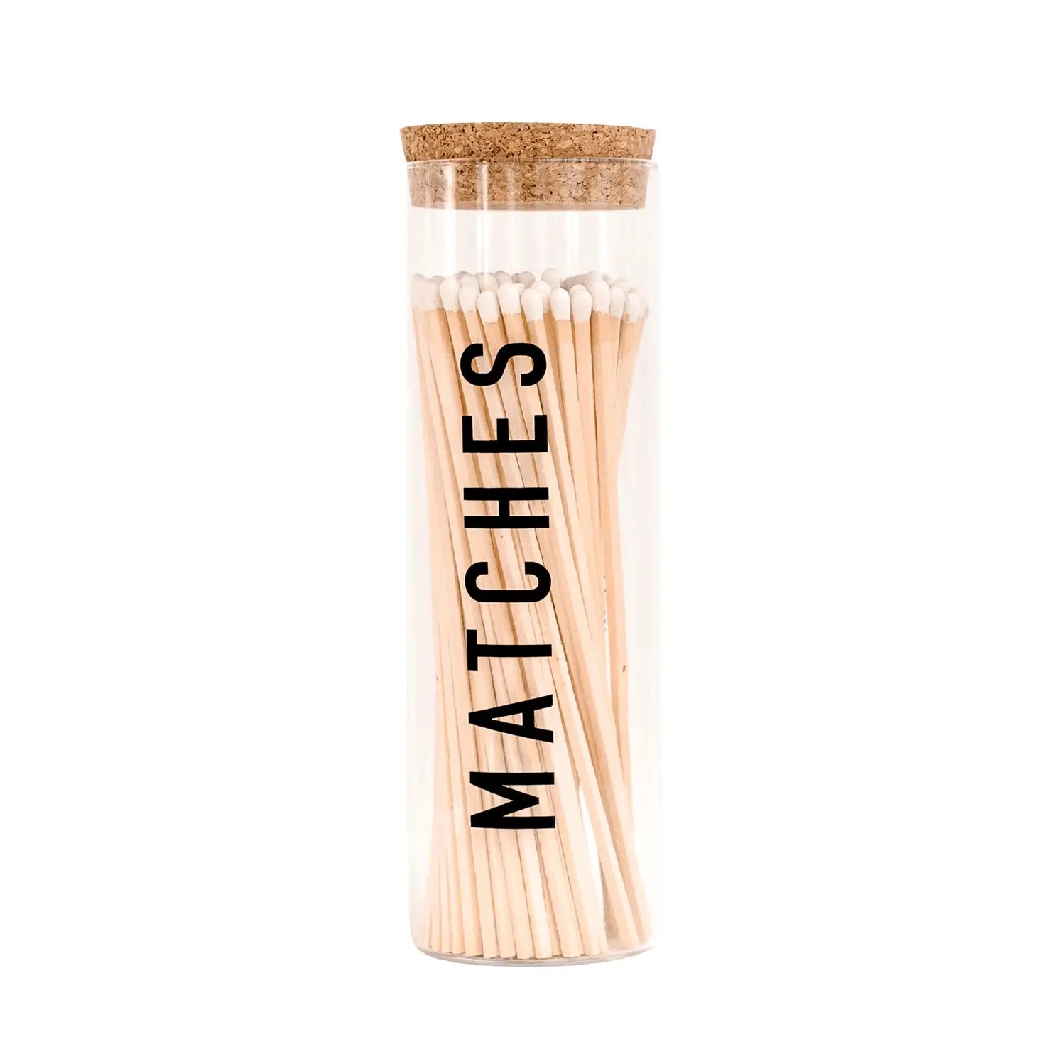 Long Matches - White Tip - Matches jar