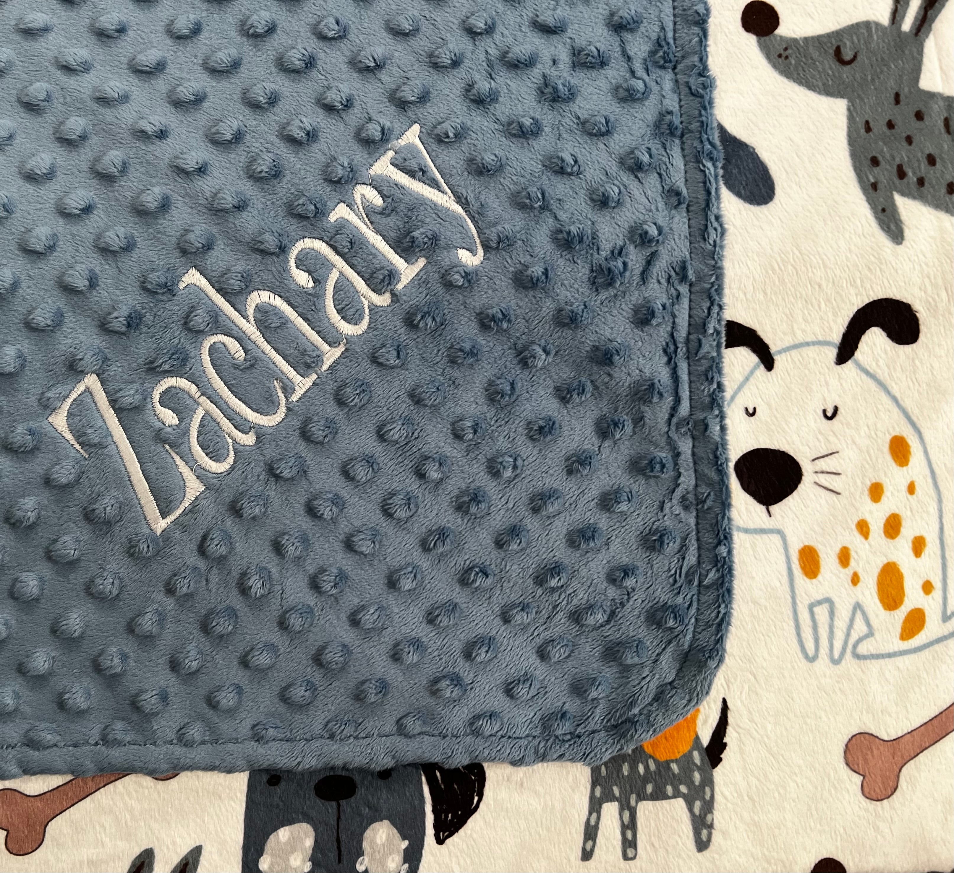 Personalized Baby & Toddler Blanket -Doggies