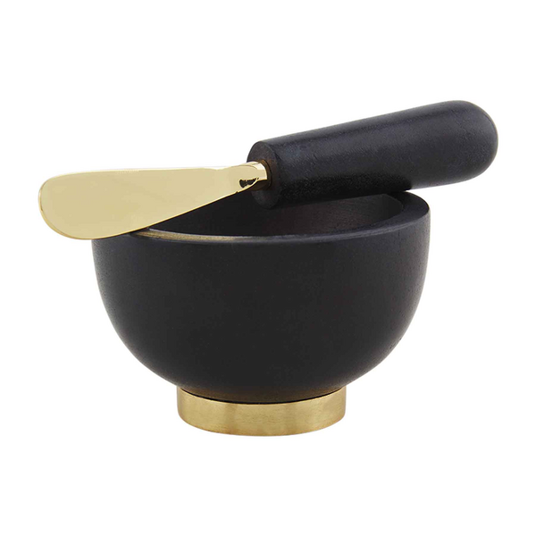 Mudpie BLACK MARBLE DIP BOWL SET