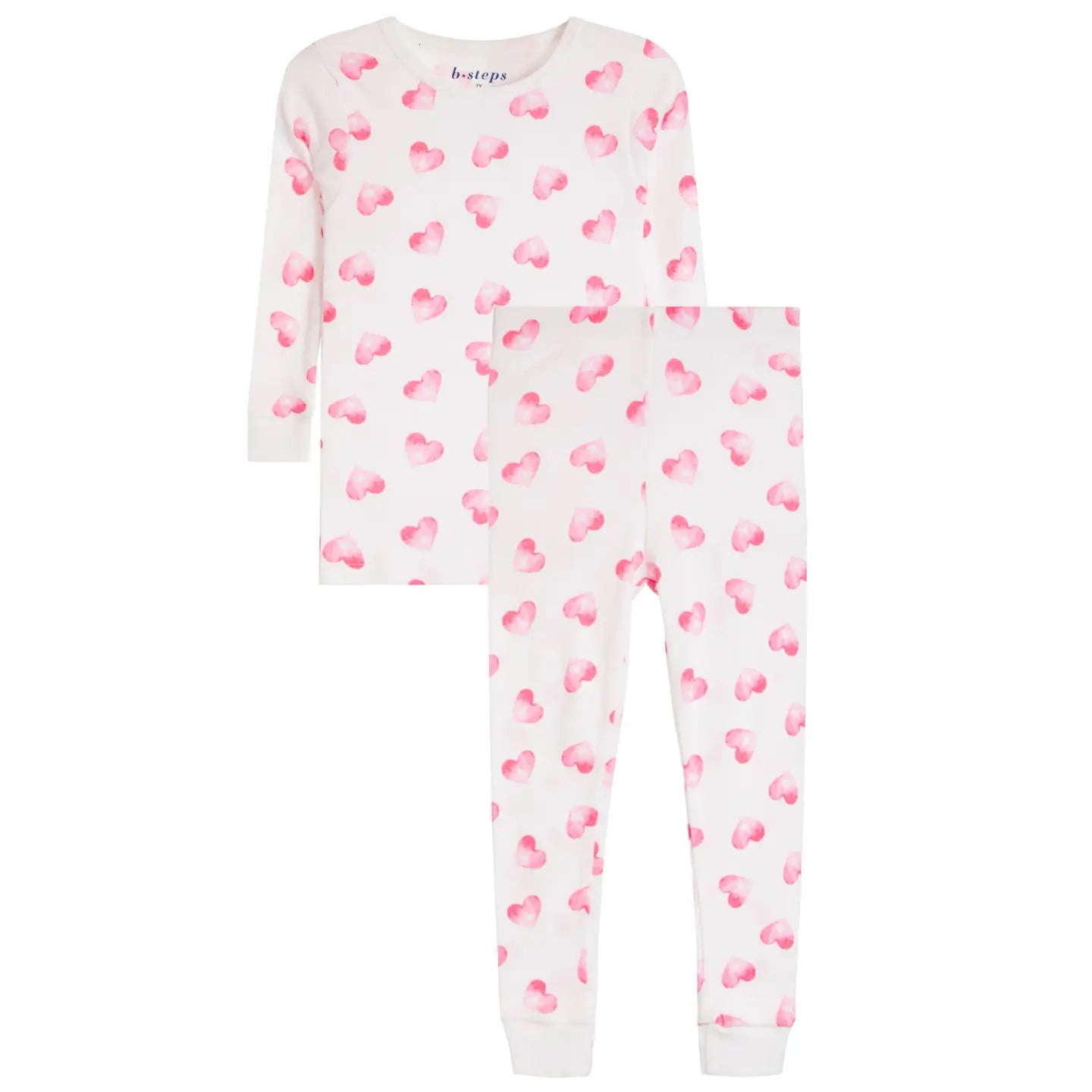 Kids Pyjamas - Water Color Hearts