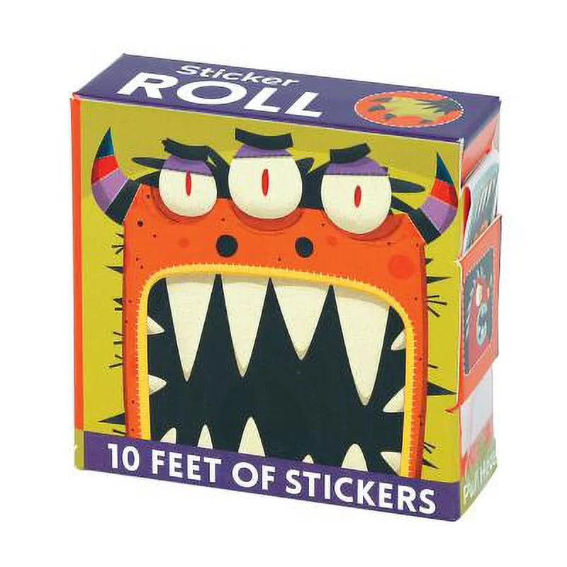 Monster Mania 10 feet of stickers roll