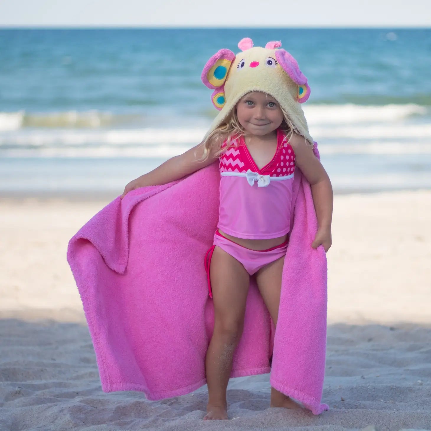Personalized Hooded Towel- Butterfly