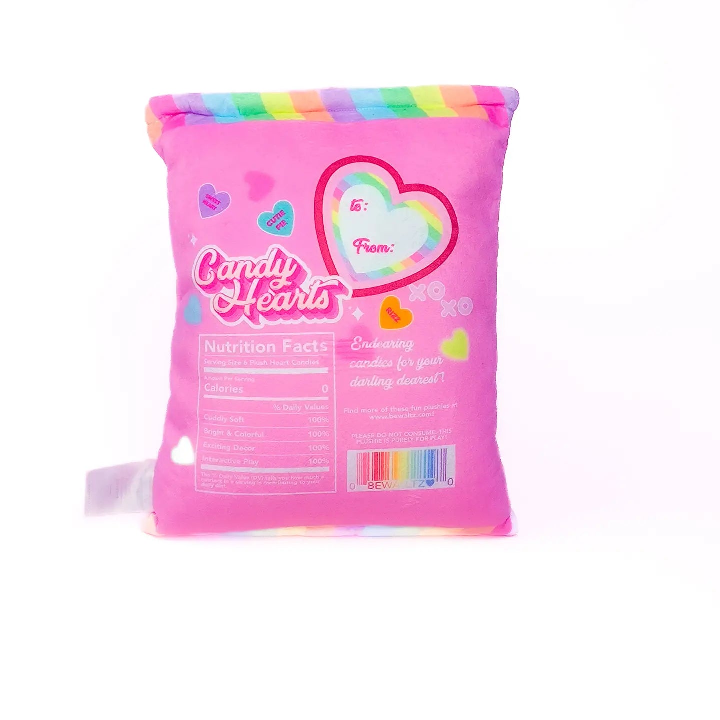 Candy hearts plush toy