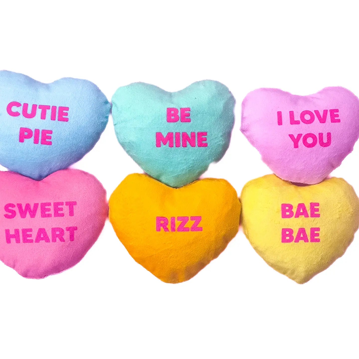 Candy hearts plush toy