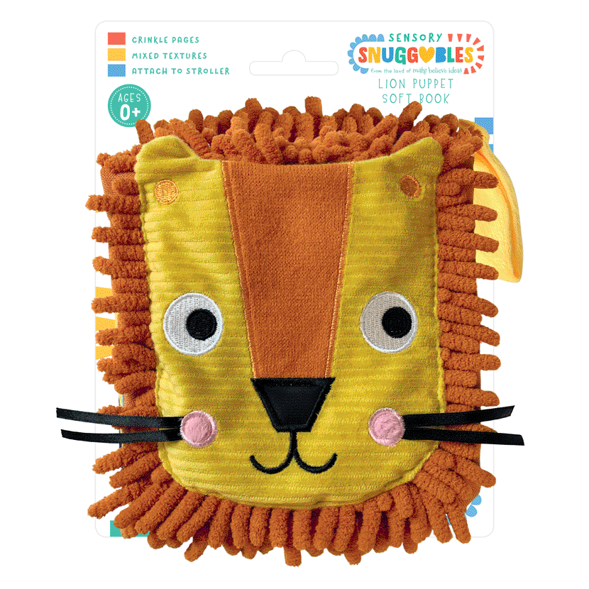 Lion puppet cloth book