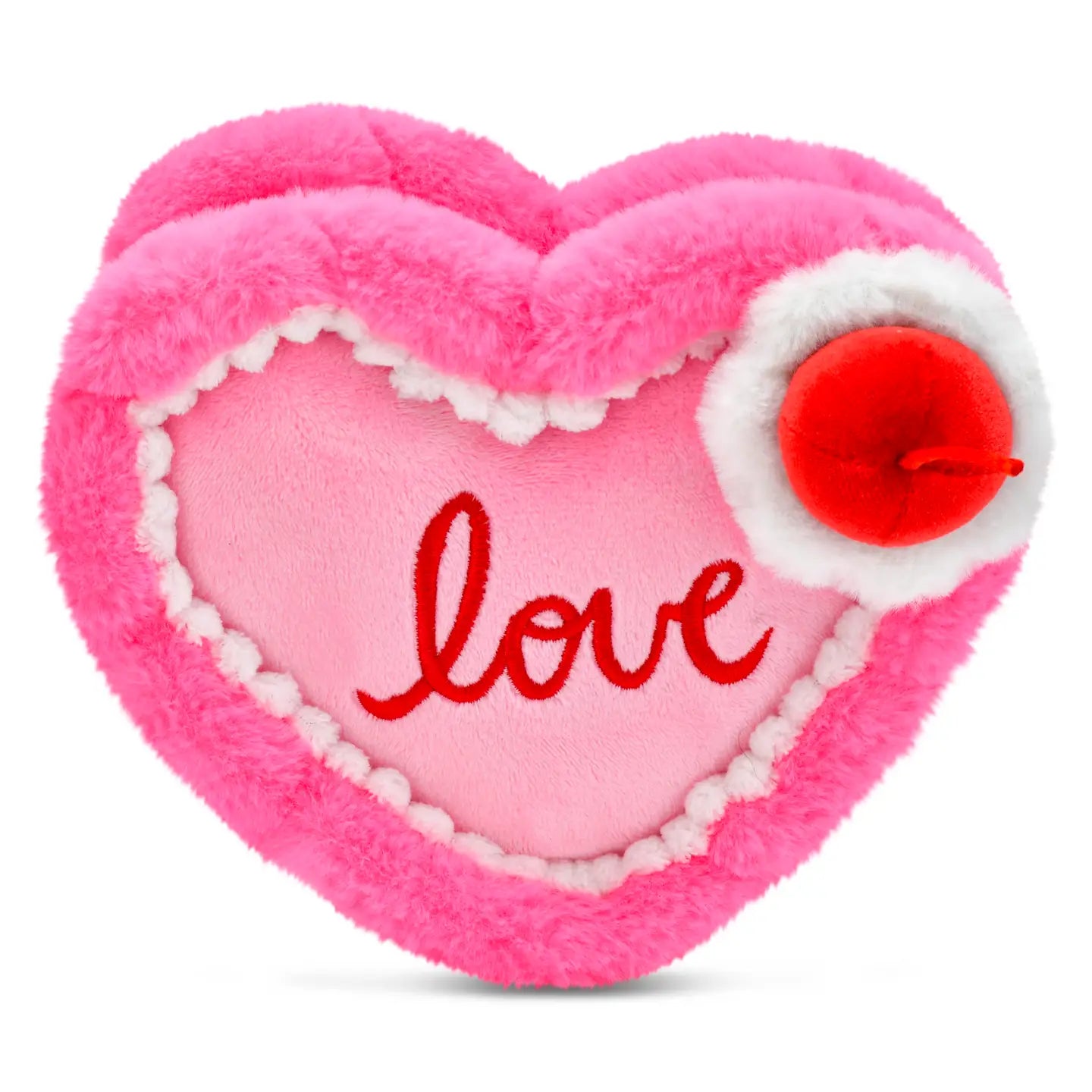 Pink heart Frosted Cake Plush