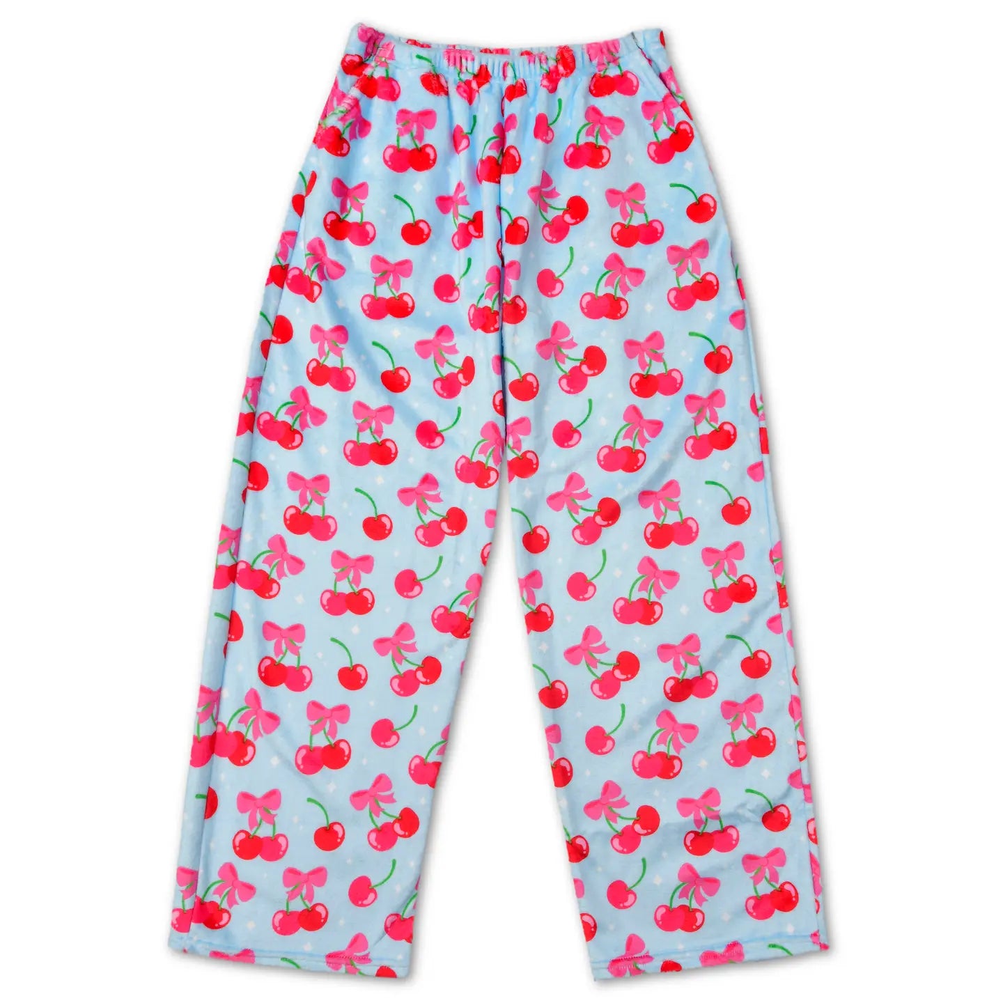 Plush pants - cheerful cherries