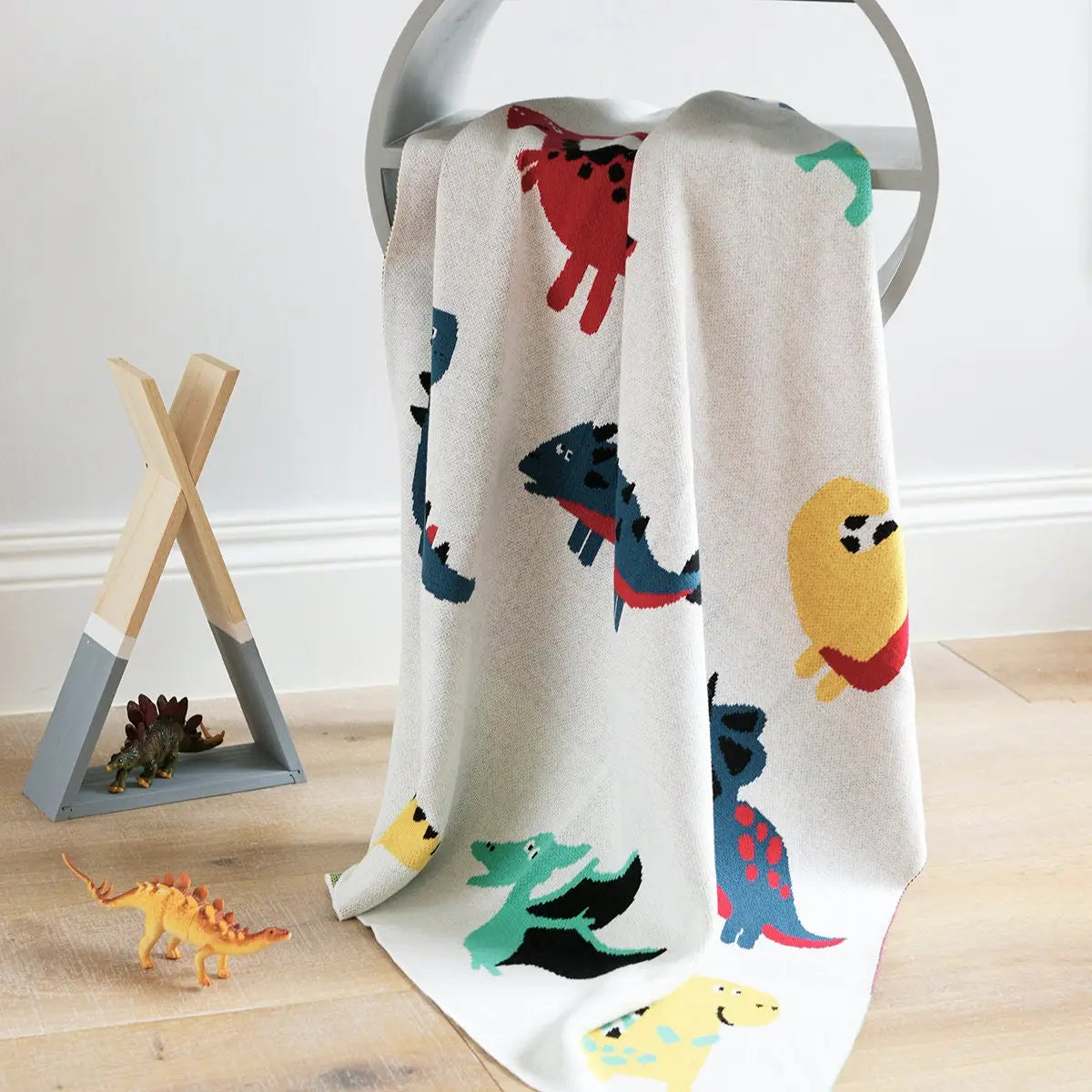 Personalized Dinosaurs Baby Blanket