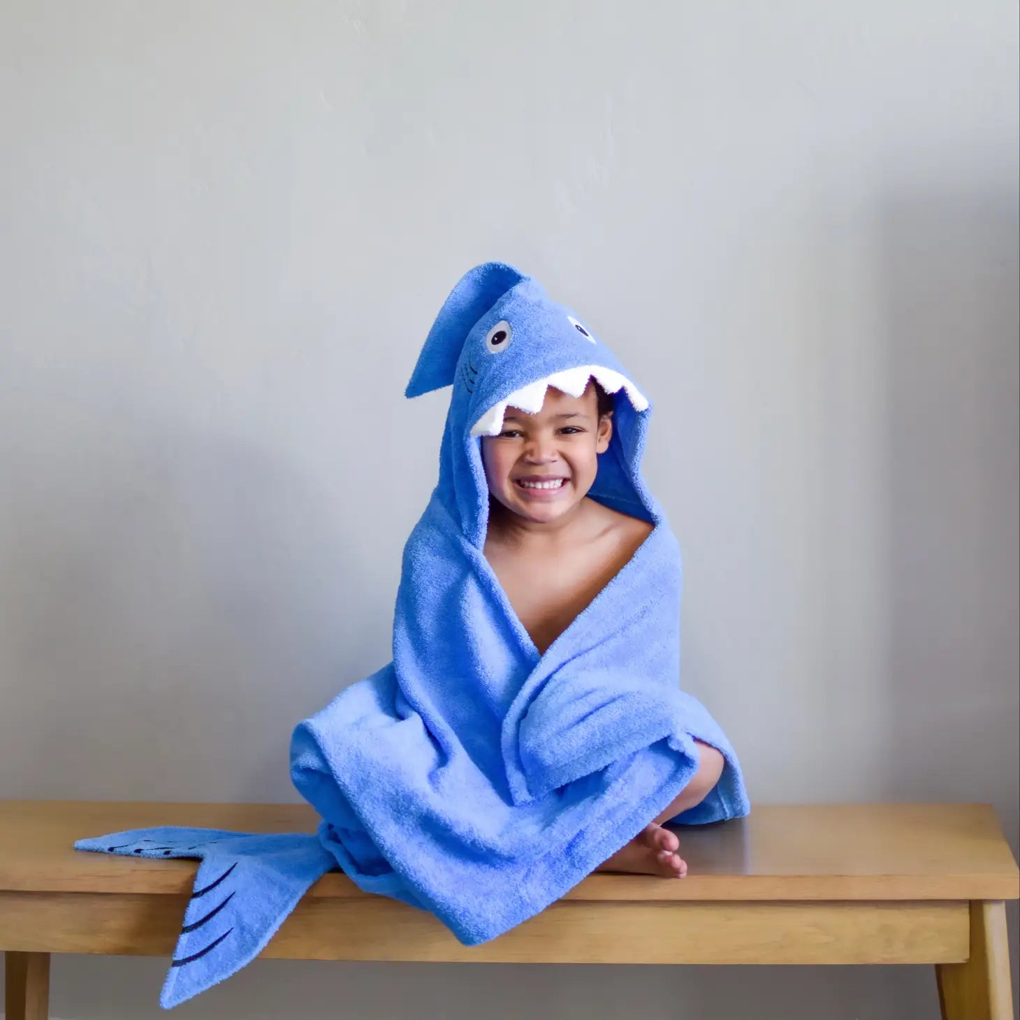 Personalized Hooded Towel- Shark