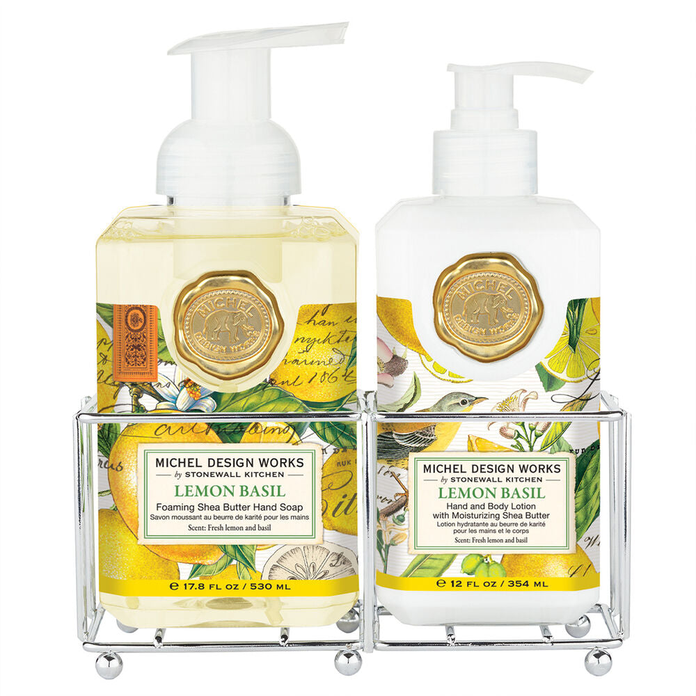 Michel Design- Lemon Basil Handcare Caddy