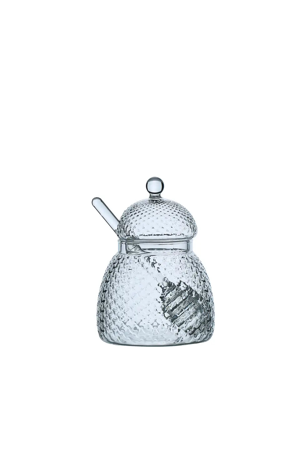 Honey Jar with Glass Spoon