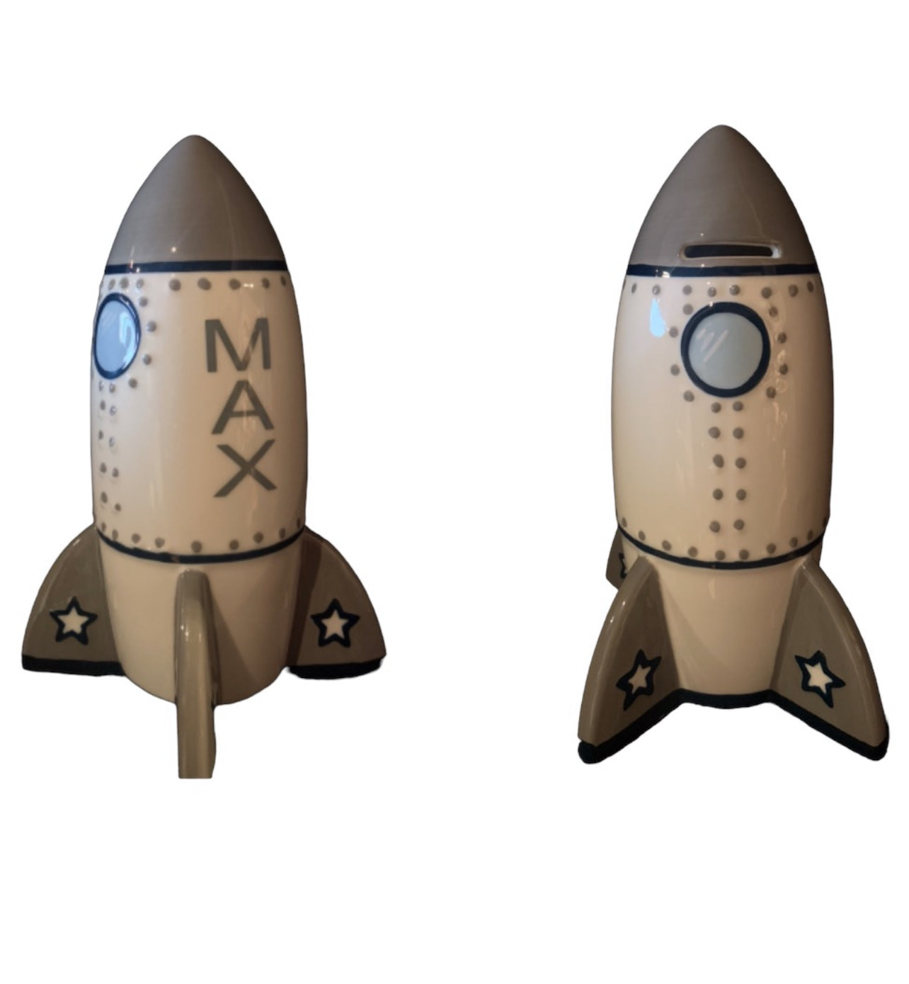 Personalized Bank Ceramic - Rocket