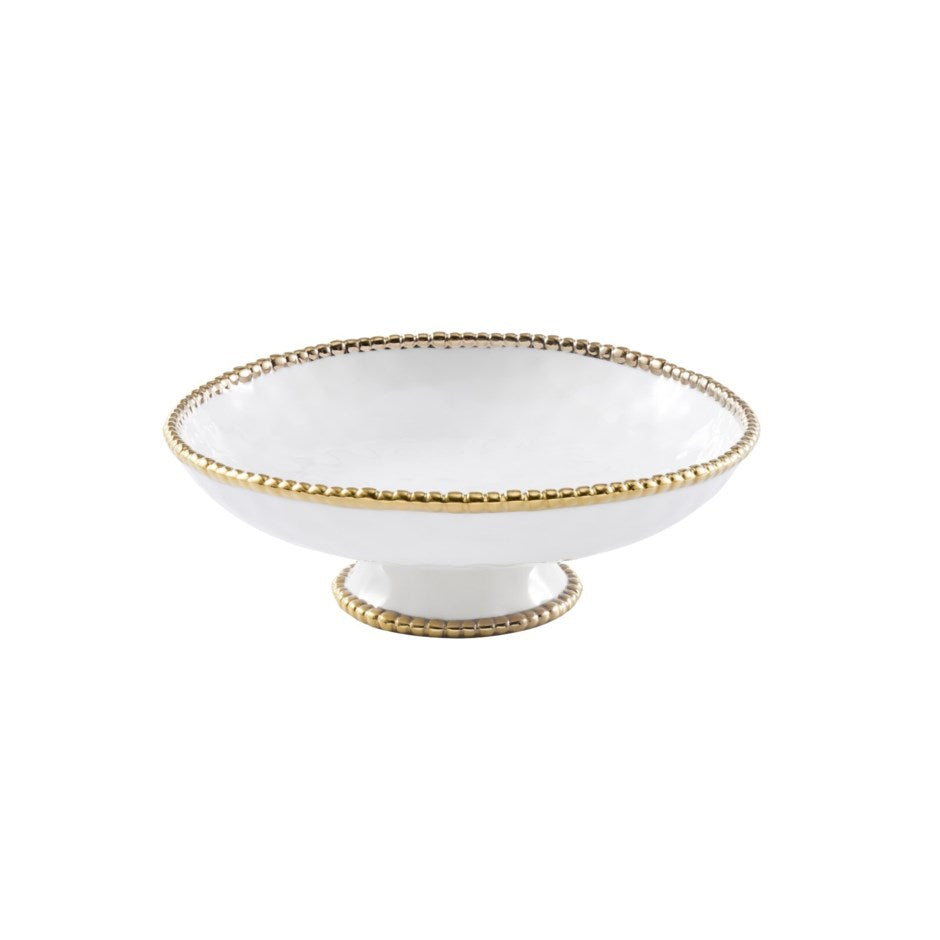 Pampa Bay - Golden Salerno Footed Serving Bowl