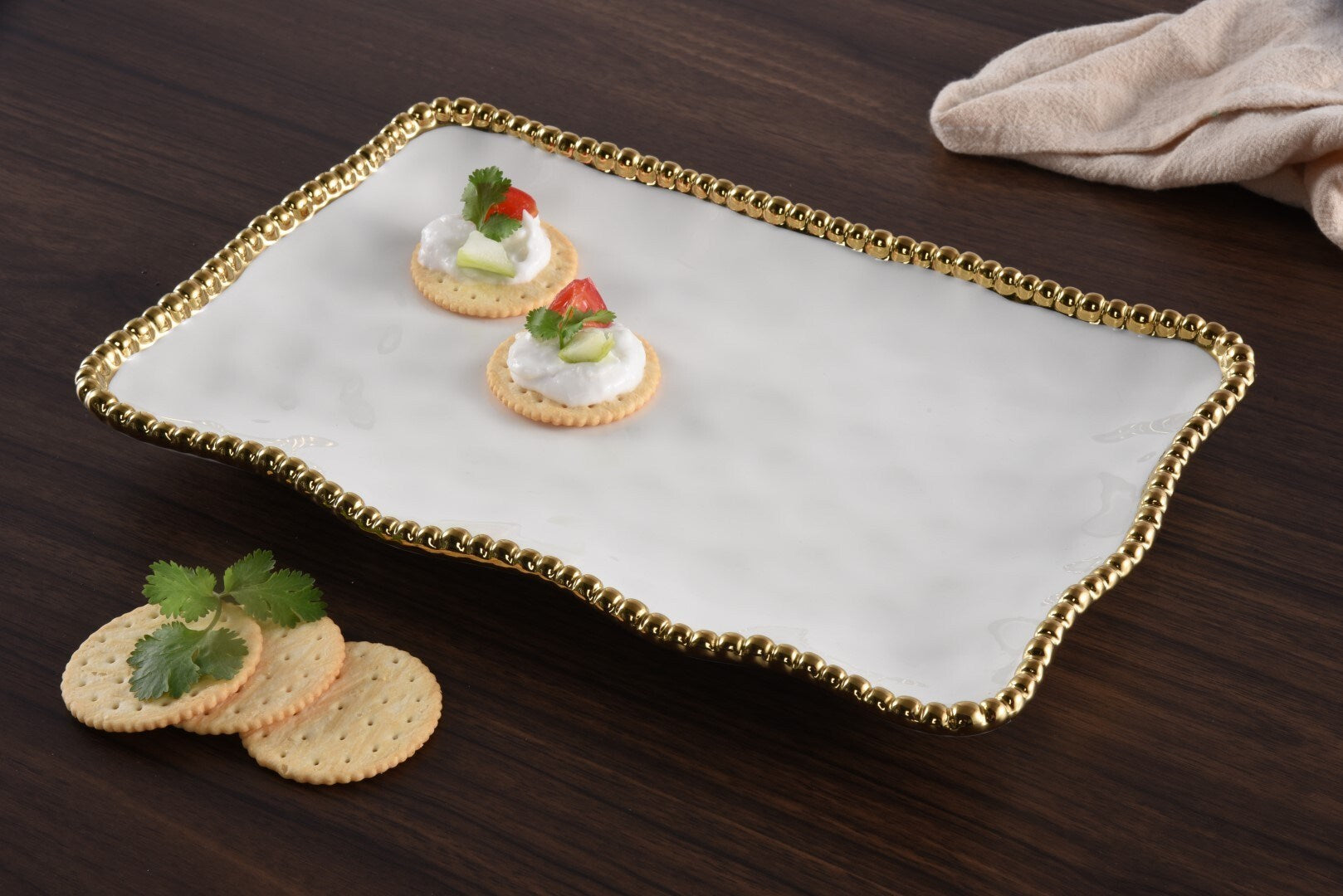 Pampa Bay - Golden Salerno Rectangular Platter, Small